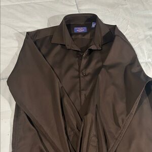 Perry Ellis Dark Brown Dress Shirt